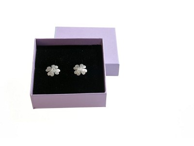 Soft violet Mediterranean chain pendant / earrings