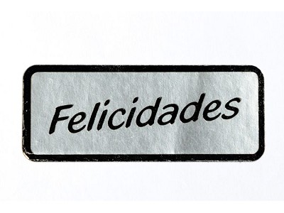 Big Sticker 'Felicidades'