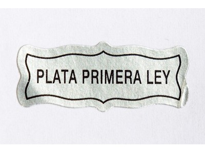 Stickers 'Plata Primera Ley'