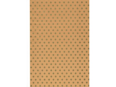  Brown with golden polka dots paper spool