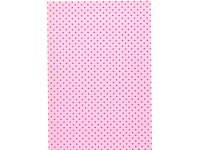 Pink with fuchsia polka dots paper spool
