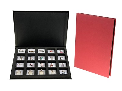 jewelry tray colour red distribution 4 (20 cavities)