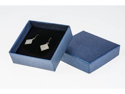 Mediterranean Plus chain, pendant / earrings Dark blue