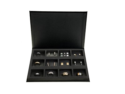 jewelry tray colour black distribution 1 high especial  (12 cavities)