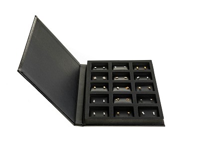 jewelry tray colour black distribution 2 (15 cavities)