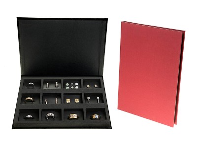 jewelry tray colour red distribution 1 (12 cavities)